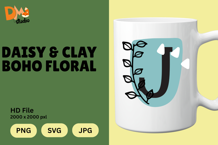 Floral Letter Svg Image 6