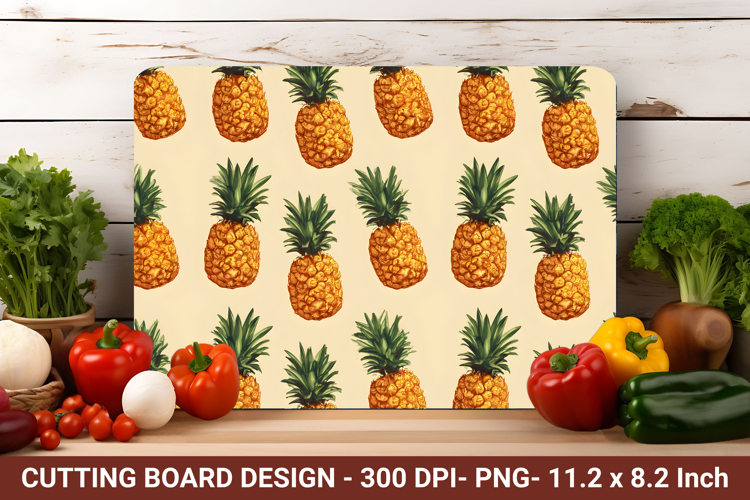 Pineapple Pattern Cutting Board | Cutting Board png