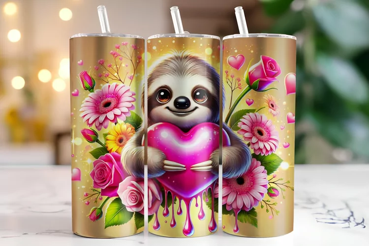 Sloth Tumbler Wrap | Sublimation | Tumblers