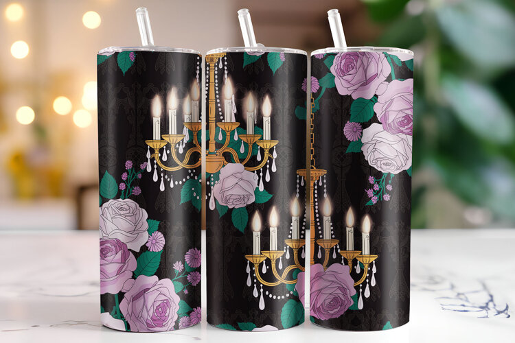 Halloween Tumbler Wrap | Sublimation | Tumblers example image 1