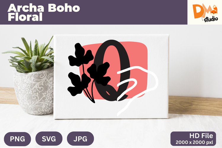 Boho Floral Svg Image 21