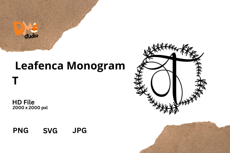 Floral Monogram Letter Svg Image 11