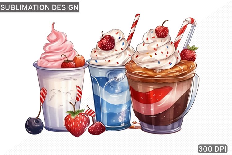 4th Of July Coffee Sublimation PNG design