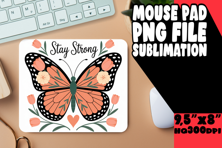 JOYFUL desk pad Sublimation Art, Butterfly