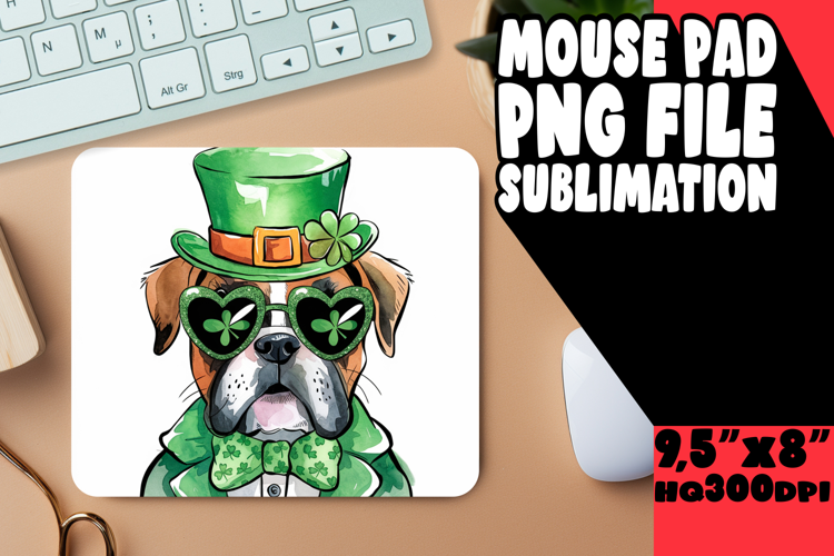 COZY DESK PAD FUN SUBLIMATION, St Patrick