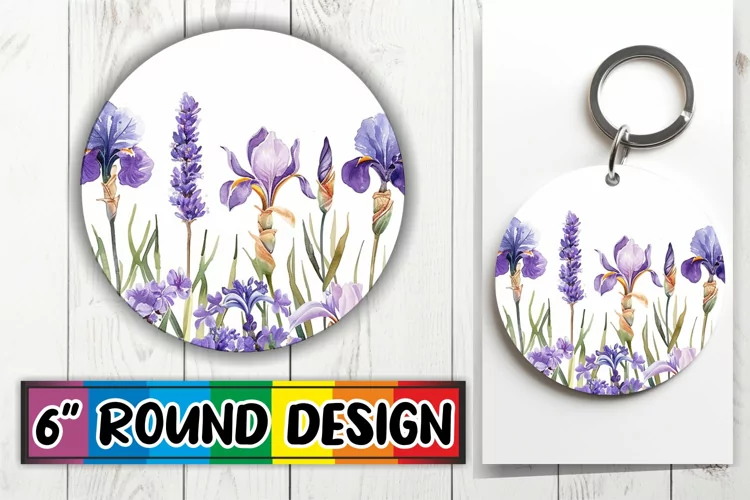 Petal Power Sublimation Circle - Charm Round