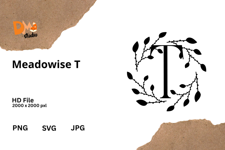 Floral Monogram Letter Svg Image 14