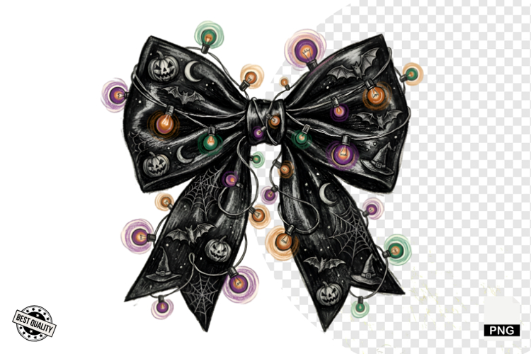 Halloween Bows & Lights Clipart
