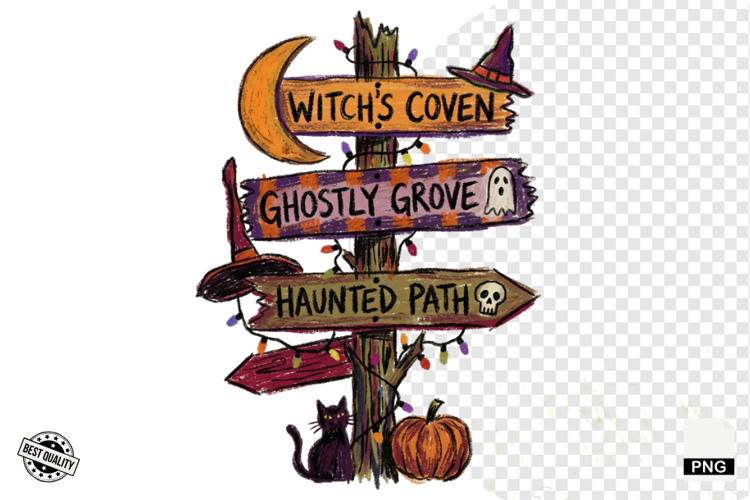 Halloween Signspot Clipart example image 1