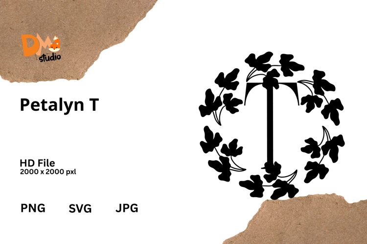 Floral Monogram Letter Svg Image 14