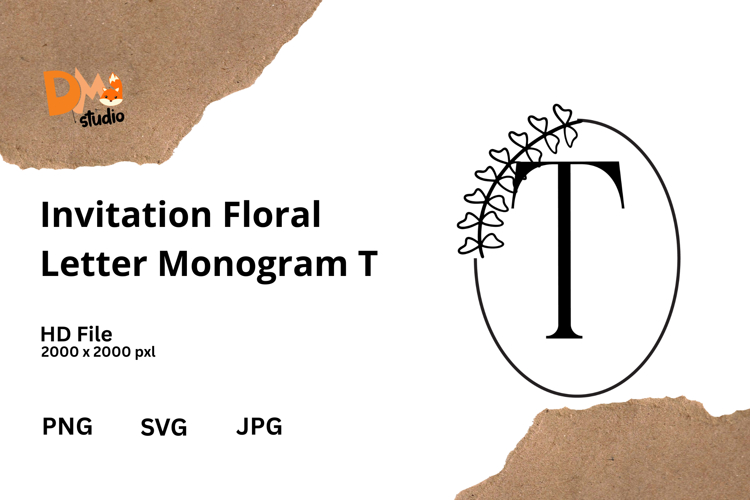 Floral Alphabet Svg Image 23