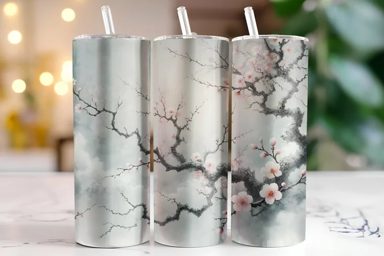 Flowers Tumbler Wrap | Sublimation | Tumblers