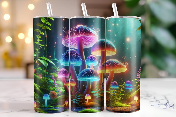 Mushrooms Tumbler Wrap | Sublimation | Tumblers