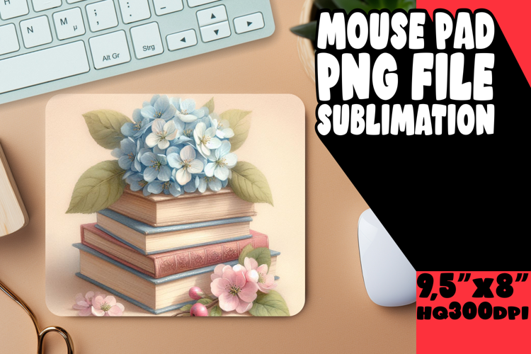 Whimsical Desk Pad Sublimation, Books