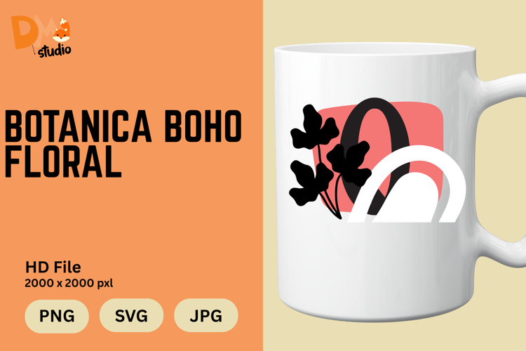 Boho Floral Svg Image 19