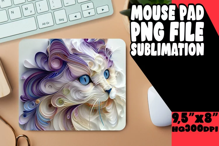 Whisker Wisdom 3D Mouse Pad - Cat Lover