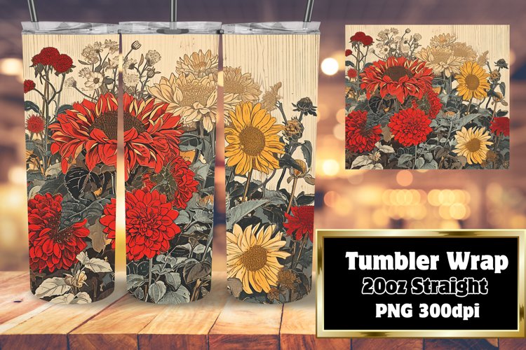 Classic Blossom Sublimation Tumbler - 20oz example image 1