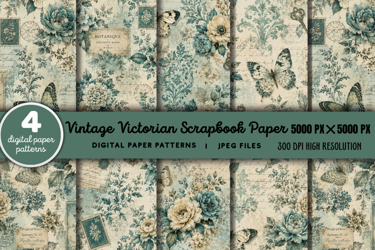Victorian Scrapbook Paper JPG