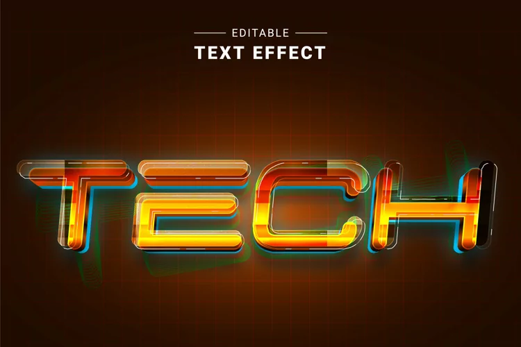 Editable Text Effect for Illustrator. Vector Graphic styles