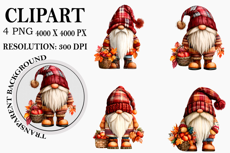 Cute Gnome Clipart Image 2