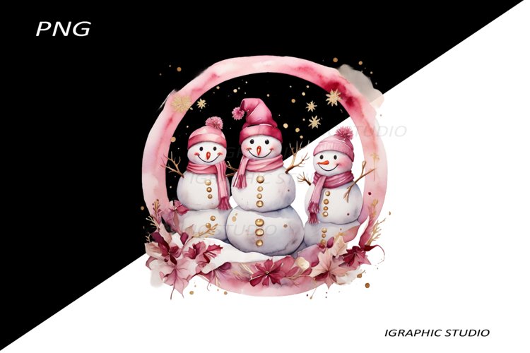 Christmas Snowman Clipart Image 21