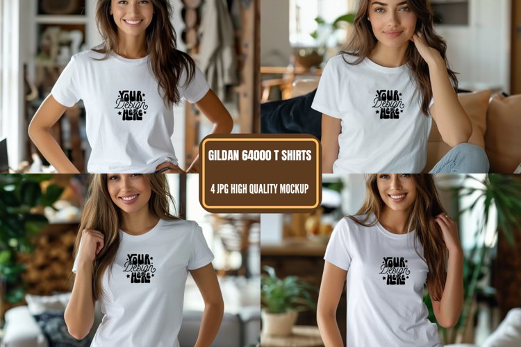 White Tshirt Mockup Image 11