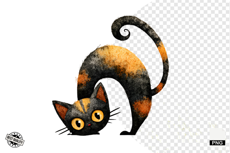 Black Cat Clipart Image 22