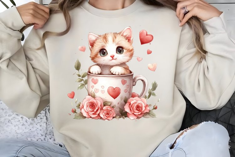 Cute Cat Clipart Image 9