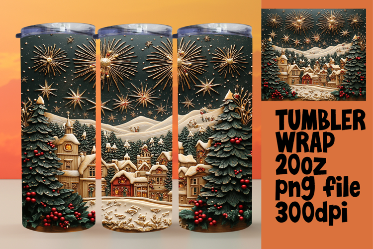 Christmas Tumbler Wrap Image 10