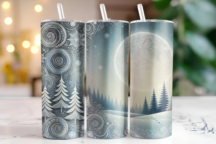 Winter Tumbler Wrap | Sublimation | Tumblers