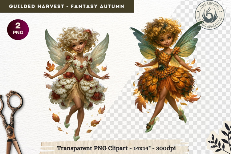 Fantasy Autumn Gilded Harvest PNG Clipart whimsical creature