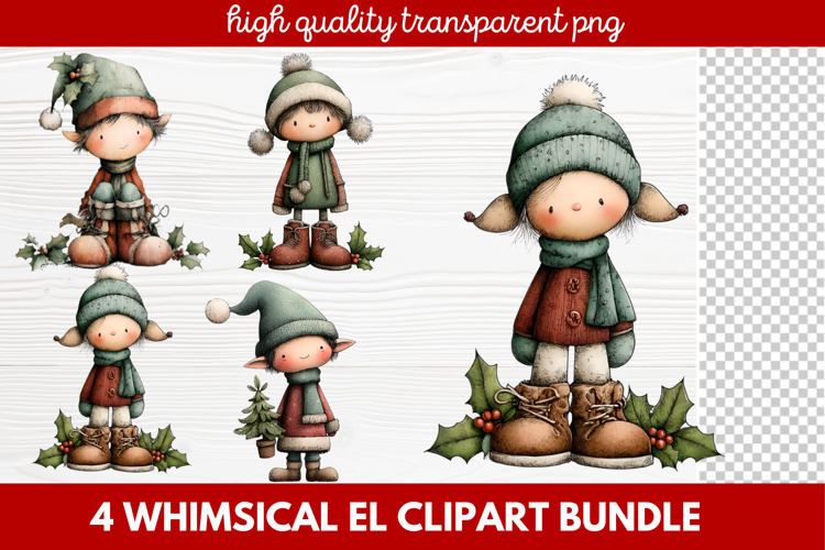 Cute Elf Clipart Image 14