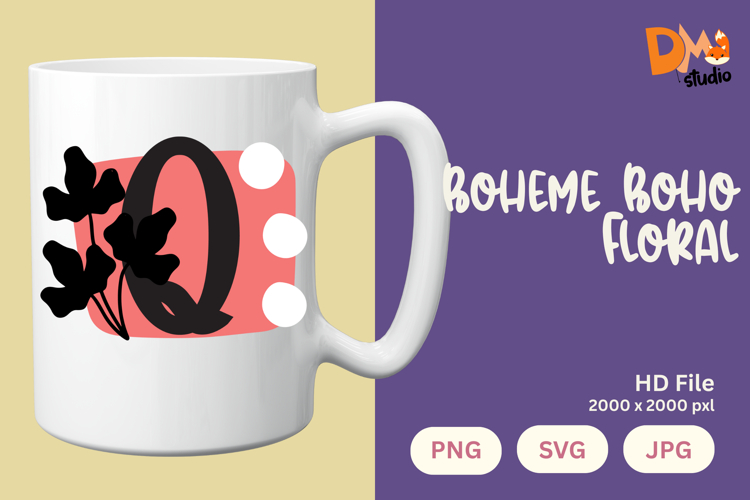Boho Floral Svg Image 8