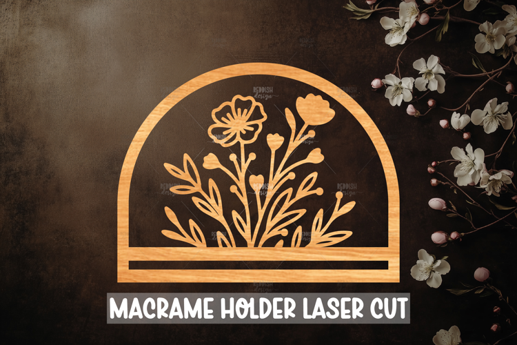 Macrame Holder Laser cut, Home decor Laser Cut