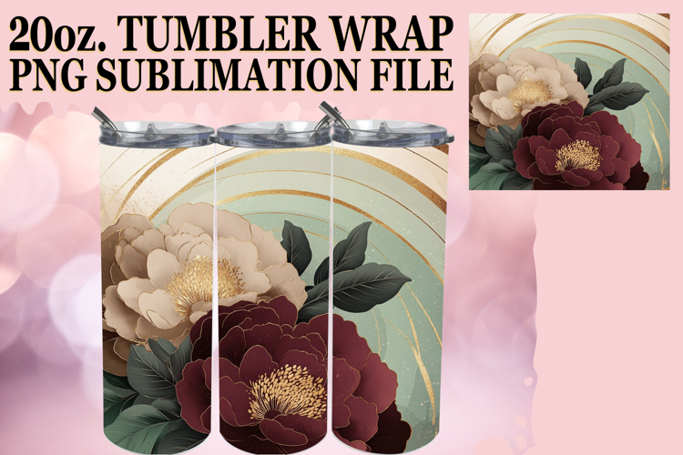 Gentle Thoughts 20oz tumbler wrap, Rainbow