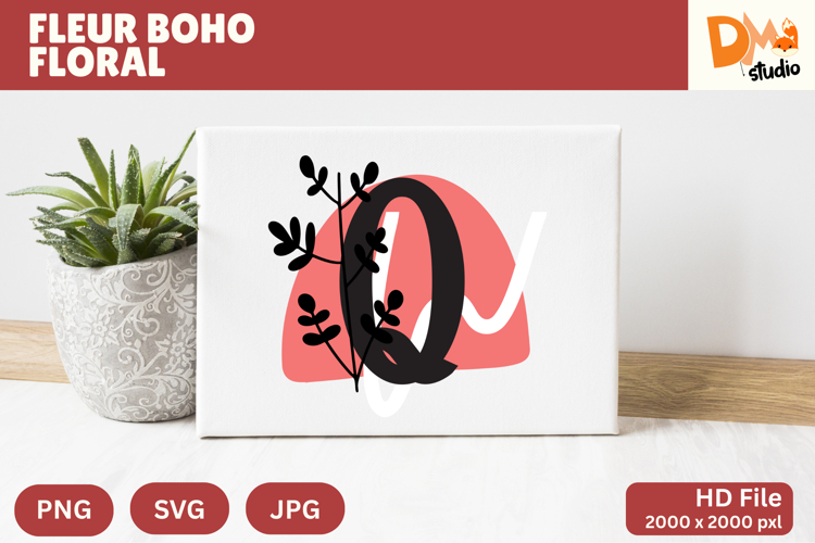 Boho Floral Svg Image 10