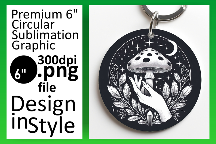 Vibrant Circle PNG for Keychains , Mystic