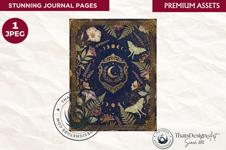 Botanical Herbarium Junk Journal Ephemera sheet cover page
