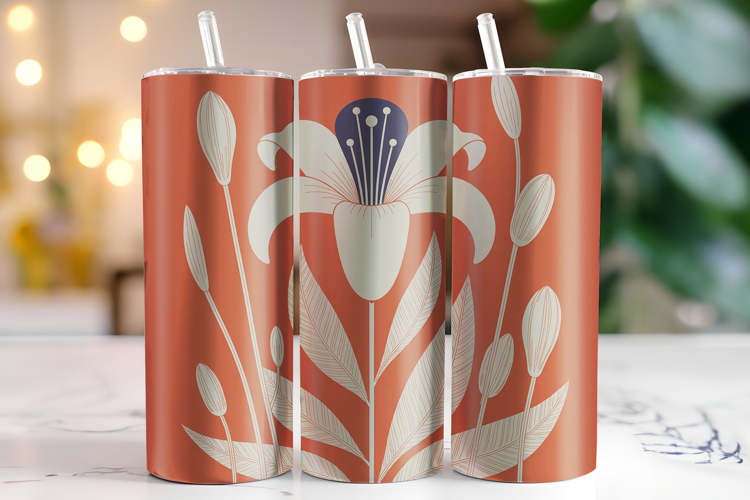 Flowers Tumbler Wrap | Sublimation | Tumblers