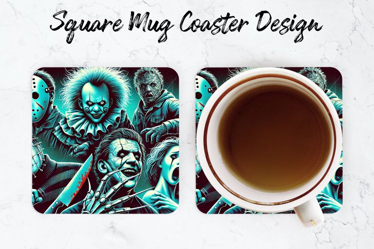 Halloween Mug coaster | Coaster | Sublimation Design