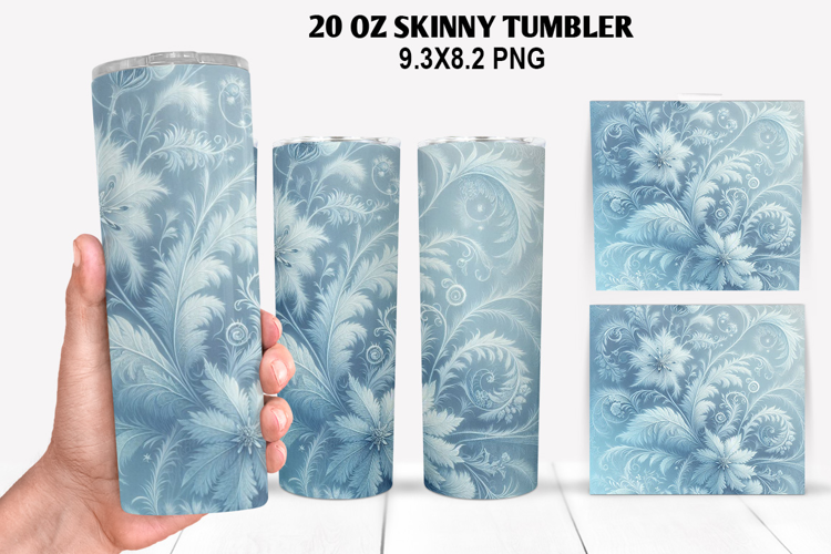Flowers Skinny Tumbler 20oz Wrap Design, Spring Tumbler Wrap