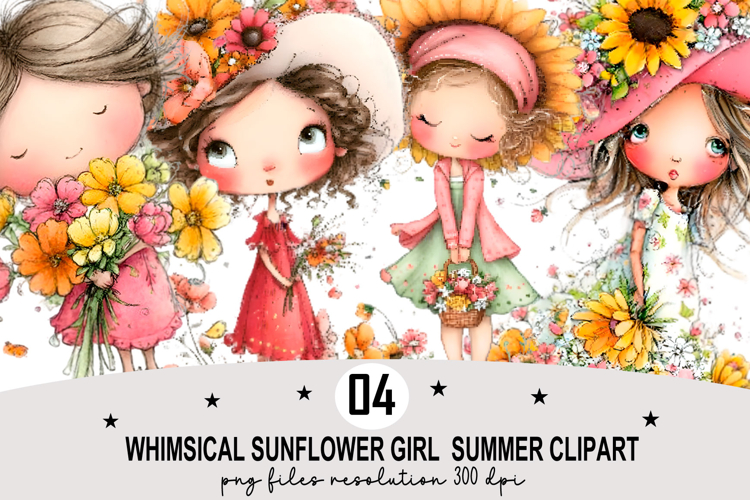 Watercolor Sunflower Clipart Image 19