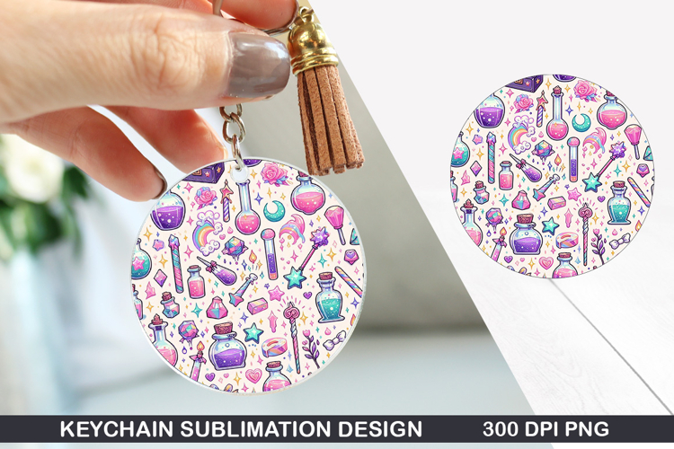 Halloween Keychain Sublimation -Halloween Keychain PNG