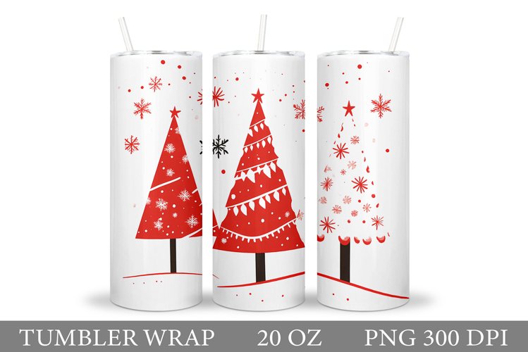 Christmas Tree Tumbler Design. Christmas Tree Sublimation