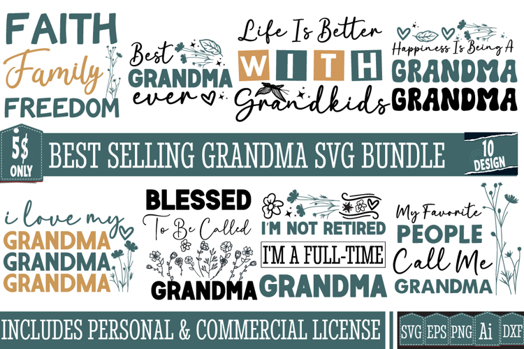 Grandma Svg Bundle,Grandma Quotes Bundle,Grandma Bundles