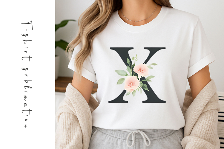 Alphabet, Letters, Monogram, White Flowers
