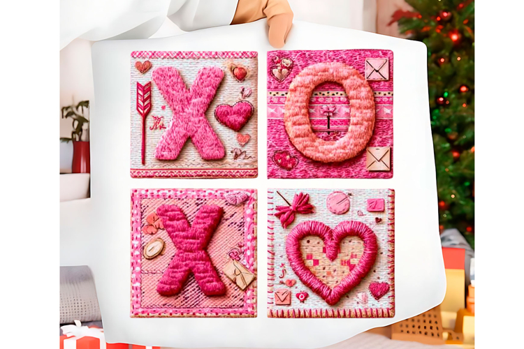 Glitter XOXO Valentine’s Day PNG