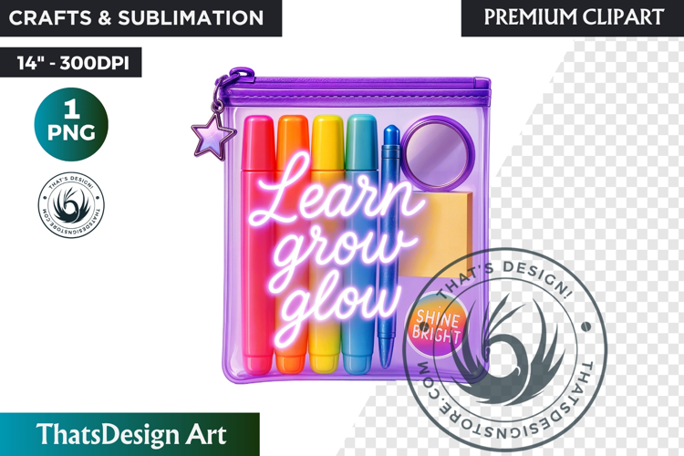 Back to School PNG Clipart, Classroom Motivational Decor png