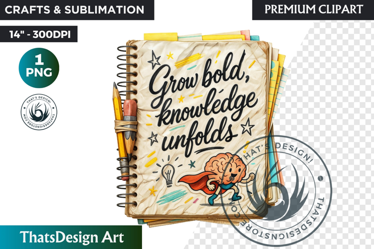 Back to School PNG Clipart, Classroom Motivational Decor png