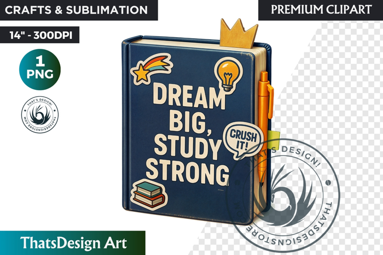 Back to School PNG Clipart, Classroom Motivational Decor png